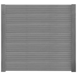 Zaunplatte 'Klassik Linear' betongrau 184 x 3,5 x 26 cm