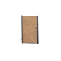 Zaun-Tor 'Tim' WPC sandfarben 103 x 175 x 16 cm