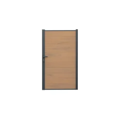 Zaun-Tor 'Tim' WPC sandfarben 103 x 175 x 16 cm