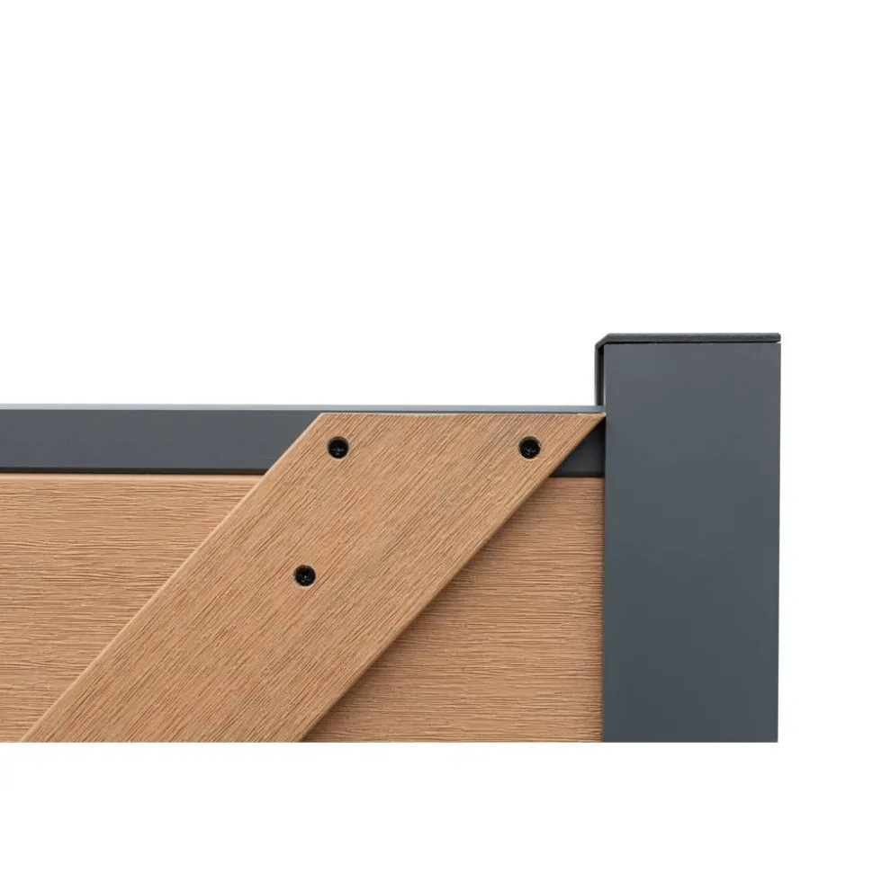 Zaun-Tor 'Tim' WPC sandfarben 103 x 175 x 16 cm