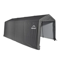 Zeltgarage 'Garage-in-a-Box' grau 18,3 m² 610 x 300 x 240 cm