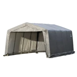 Zeltgarage grau Polyethylen 490 x 370 x 260 cm