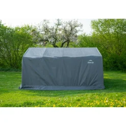 Zeltgarage grau Polyethylen 490 x 370 x 260 cm
