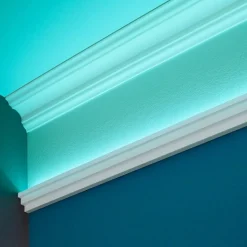 Zierprofil für LED-Stripes 'Kristine' EPS weiß 200 x 6,5 cm