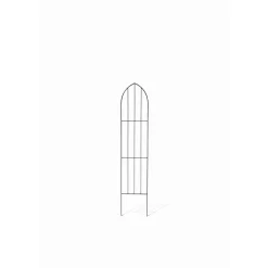 Zierspalier 'Gothic' schwarz 24 x 120 x 0,5 cm