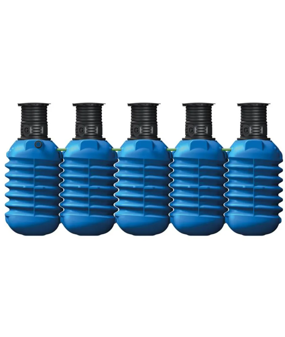 Zisterne 'Modularis' blau 12500 l 5 Stück
