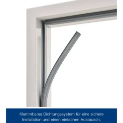 ZK-Innentür-Element Anschlag rechts weiß 100 x 200 cm