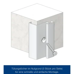 ZK-Innentür-Element Anschlag rechts weiß 100 x 200 cm