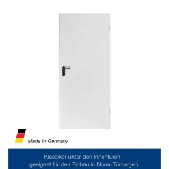 ZK-Innentür-Element Anschlag rechts weiß 87,5 x 187,5 cm