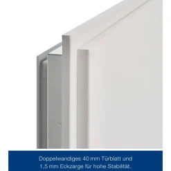 ZK-Innentür-Element Anschlag rechts weiß 87,5 x 187,5 cm