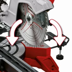 Zug-, Kapp- und Gehrungssäge 'TE-SM 10 L Dual' 1800 W rot
