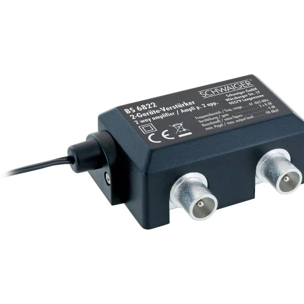 Zweigeräteverstärker 'BS6822 531' für Antennenanschlüsse 2 x 8 dB