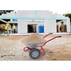 Zweirad-Schubkarre 100 l mit Stahlmulde
