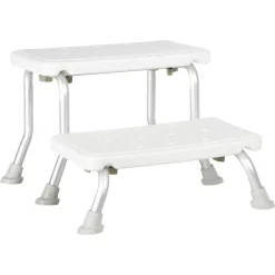 Zwei-Stufen-Schemel 'Comfort' weiß, bis 150 kg