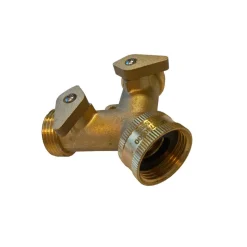 Zweiwege-Verteilerstück Messing 3/4"