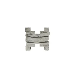 Zwischenpfostenkappe 'Mediterran Nostalgie' 20 x 20 x 10 cm grau