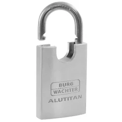 Zylinder-Vorhangschloss 'Alutitan 770 CS 50 SB' aluminiumfarben 5cm