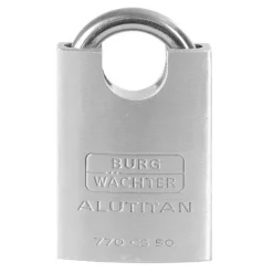 Zylinder-Vorhangschloss 'Alutitan 770 CS 50 SB' aluminiumfarben 5cm