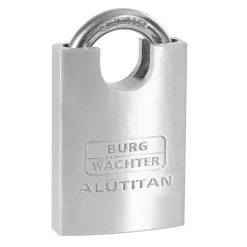 Zylinder-Vorhangschloss 'Alutitan 770 CS 50 SB' aluminiumfarben 5cm